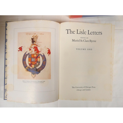 8 - ST. CLARE BYRNE M. (Ed).  The Lisle Letters. The set of 6 vols. Two tone cloth in glassine... 