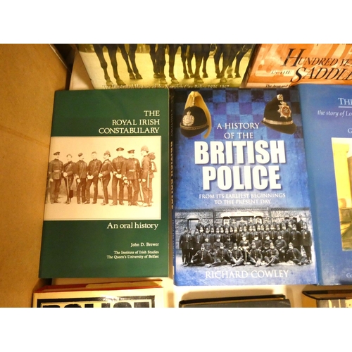 82 - Police History.  23 various vols., some in d.w's.