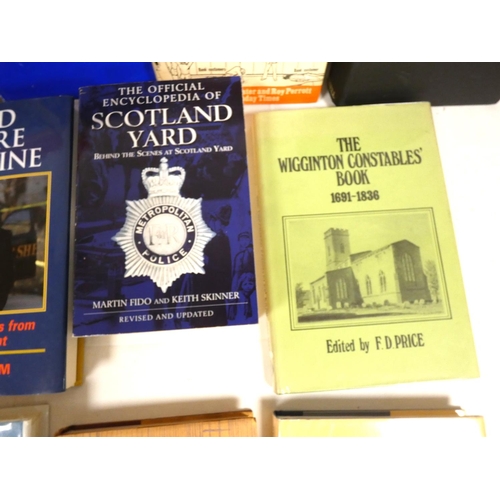 82 - Police History.  23 various vols., some in d.w's.