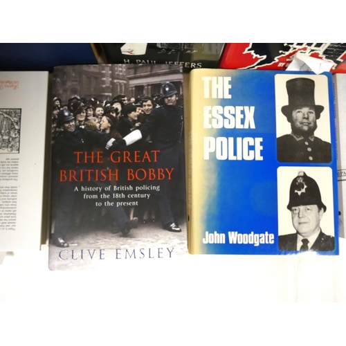 83 - Police History.  25 various books & softback publications, some in d.w's.