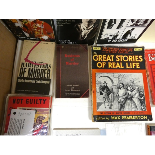 84 - True Crime & others.  A carton of softback publications & ephemera.... 