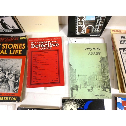 84 - True Crime & others.  A carton of softback publications & ephemera.... 