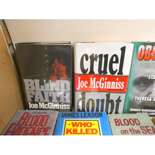 87 - True Crime.  20 various vols., mainly in d.w's.