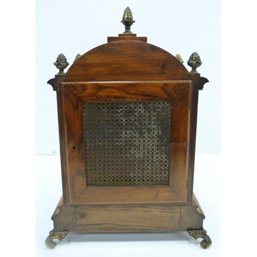 218 - German oak-cased patent bracket clock, c. early 20th century, retailed by Arnold & Lewis, Manche... 