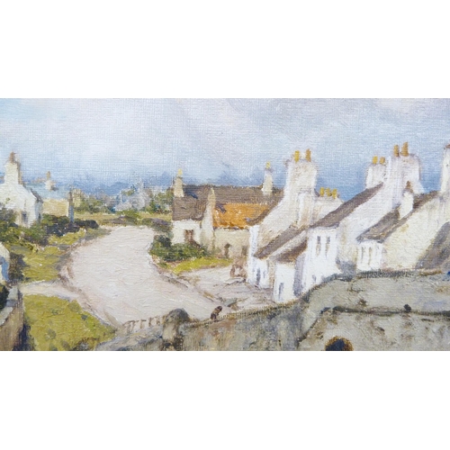 386 - Charles Oppenheimer RSA RSW (British, 1875 - 1961)Bridge and Village, Bladnoch, GallowaySigned, oil ... 