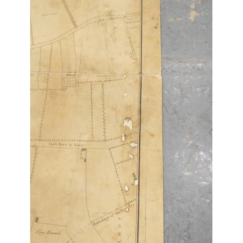 99 - MCARTHUR JOHN, Surveyor in Glasgow.  Plan of the City of Glasgow, Gorbells and Caltoun. Large eng. f... 