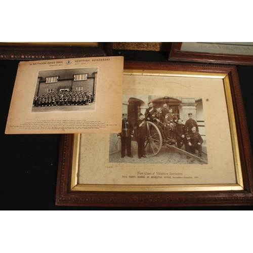 447 - Group of photographs of Kings Own Scottish Borderers KOSB soldiers and others to include The St Bose... 