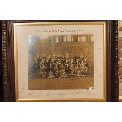 447 - Group of photographs of Kings Own Scottish Borderers KOSB soldiers and others to include The St Bose... 