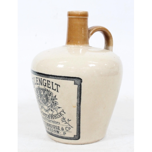 11 - Scottish stoneware whisky flagon for Glengelt Old Scotch Whisky Sole Proprietor William Stenhouse Po... 