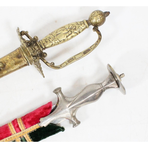 20 - Tulwar style sword, and another.  (2)