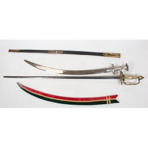 20 - Tulwar style sword, and another.  (2)