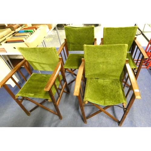 193 - Set of four folding garden chairs.