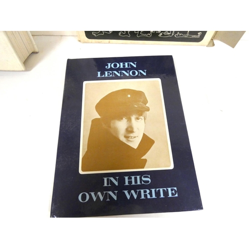 230 - John Lennon first edition and box in his own rite, The Beatles first edition by Hunter Davies.