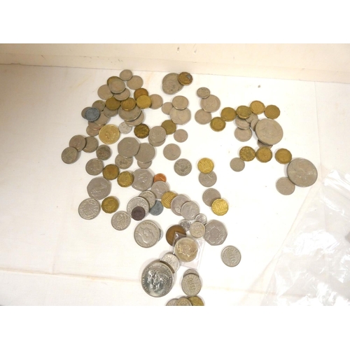 256 - Bag of English coinage.