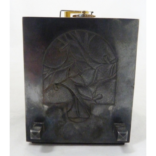 219 - Michael Lloyd (British, b. 1950) Silver-cased carriage clock, hallmarks for Edinburgh, date letter S... 