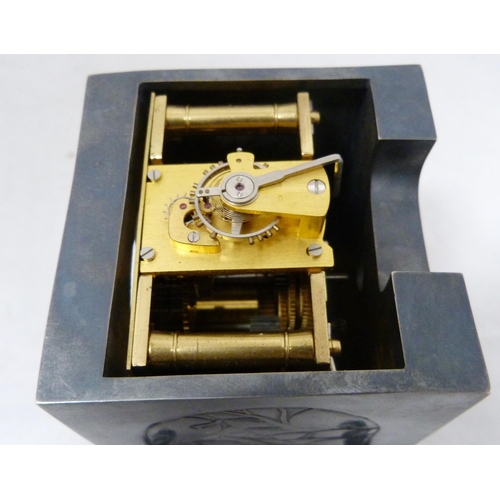 219 - Michael Lloyd (British, b. 1950) Silver-cased carriage clock, hallmarks for Edinburgh, date letter S... 