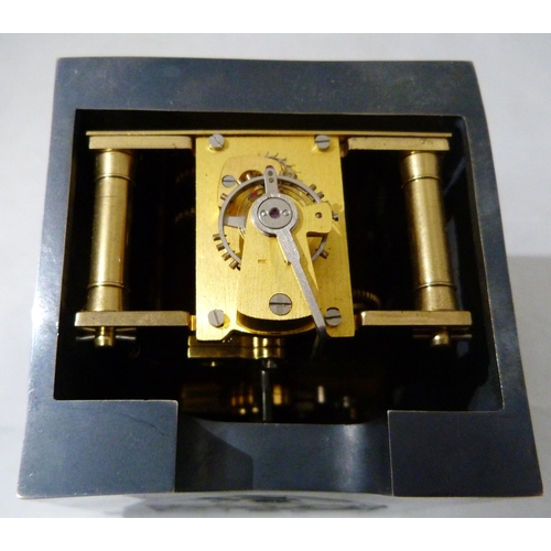 219 - Michael Lloyd (British, b. 1950) Silver-cased carriage clock, hallmarks for Edinburgh, date letter S... 