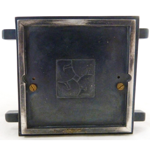219 - Michael Lloyd (British, b. 1950) Silver-cased carriage clock, hallmarks for Edinburgh, date letter S... 