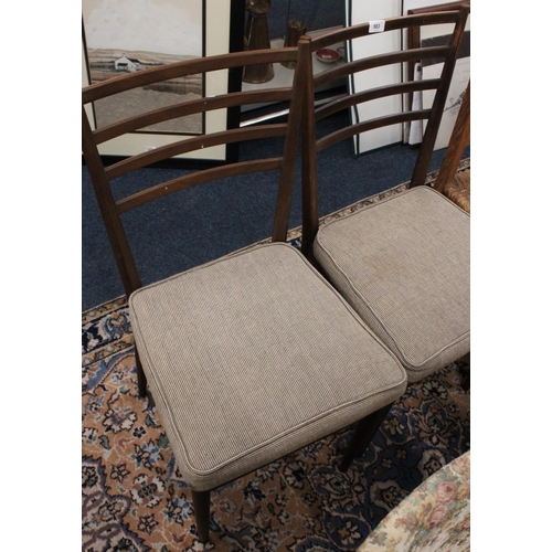 583 - Pair of Merridew ladder back dining chairs.