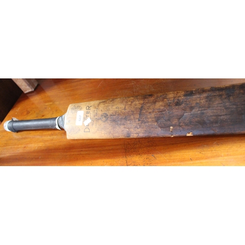 587 - Gray Nicolls Ted Dexter autograph cricket bat.