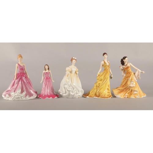 1 - Five Royal Doulton figurines, to include 