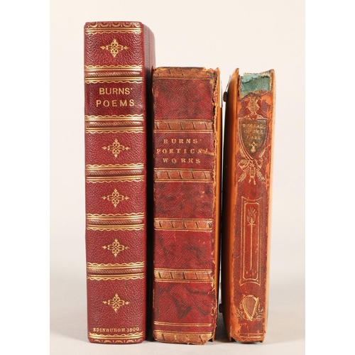 267 - Two Mauchline Ware bound Robert Burns books of poems and letters and 