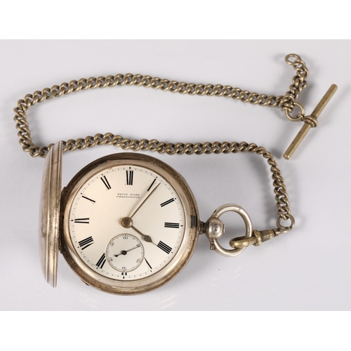 53 - Silver cased pocket watch, Charles Harris London 1887, 111.5g