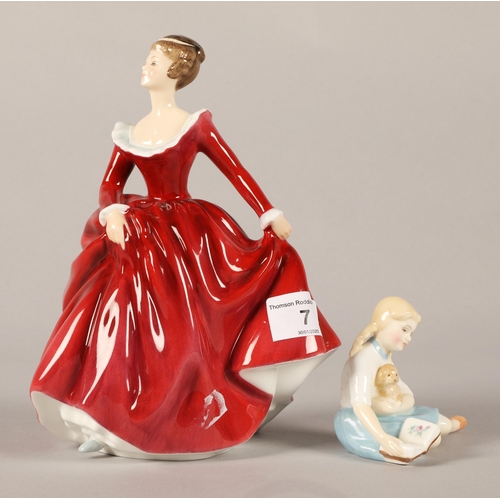 7 - Two Royal Doulton figures, to include 