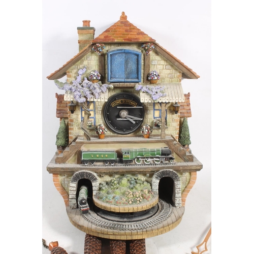 100 - Flying Scotsman themed cuckoo clock.