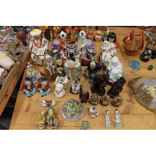 121 - 20th century Chinese porcelain figurines.