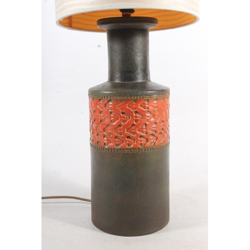 161 - West German Studio Pottery table lamp.