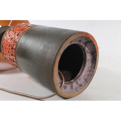 161 - West German Studio Pottery table lamp.