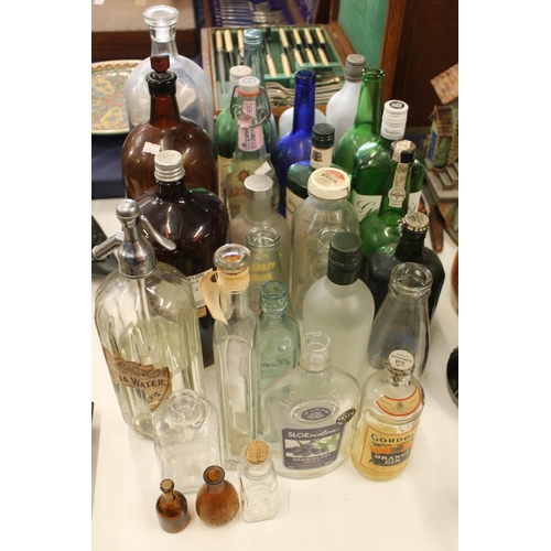 99 - Bottles, soda syphons, chemist bottles, etc.