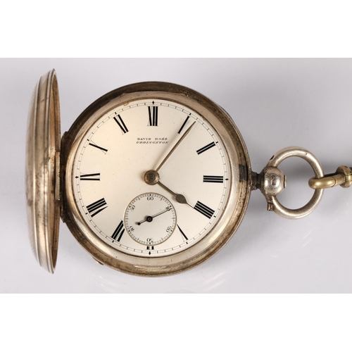 53 - Silver cased pocket watch, Charles Harris London 1887, 111.5g