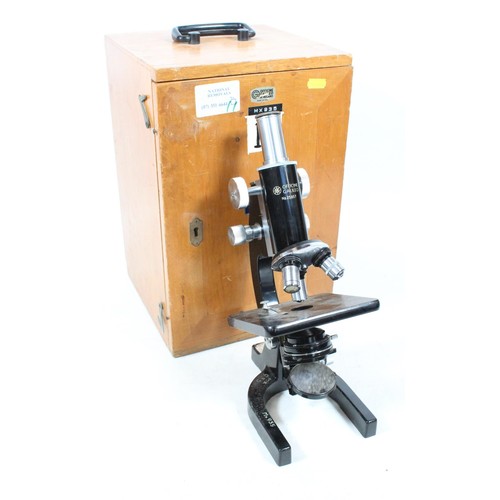 61 - Officine Galileo student's microscope in original case.