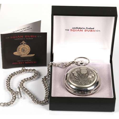 74 - The Sgian Dubh Co. mechanical pocket watch as new in box