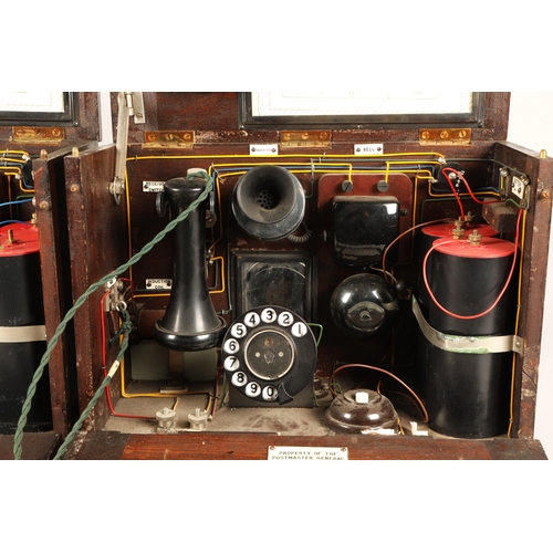 250 - Two GPO school telephones in fitted wooden cases, serial no. 519 and 520 (2)