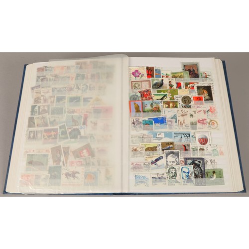 253 - Assortment of five stamp albums, to include Commemorative Great Britain, Malaysia, Monaco and Nether... 