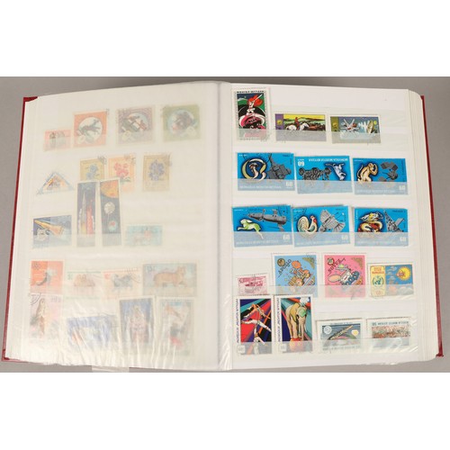 254 - Assortment of five stamp albums, to include Vietnam, UAE, Thailand etc