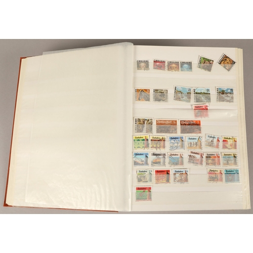 257 - Assortment of five stamp albums, to include Spain, Turkey, Uganda etc.