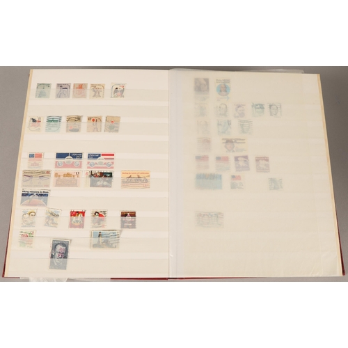 258 - Assortment of five stamp albums, to include, Great Britain, France, USA etc.