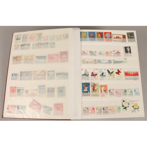 260 - Assortment of five stamp albums, to include Belgium, Dubai Great Britain, Ethiopia etc.