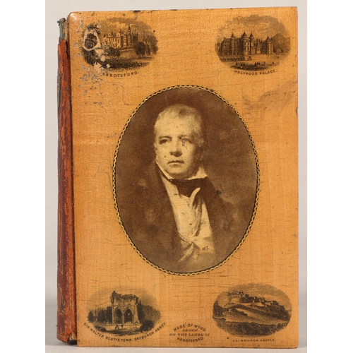 267 - Two Mauchline Ware bound Robert Burns books of poems and letters and 