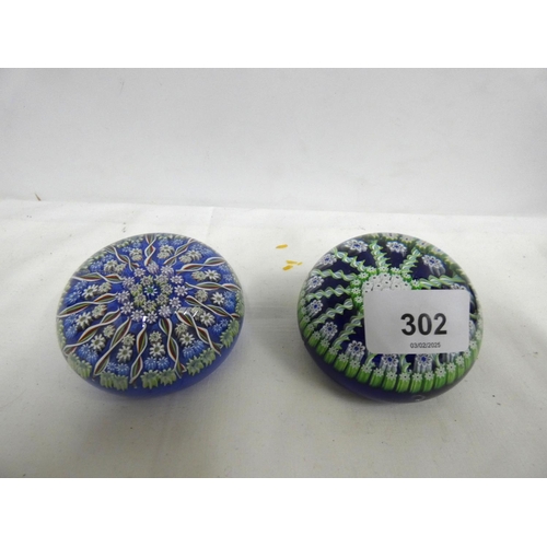 302 - Two 1970’s Perthshire paperweights.