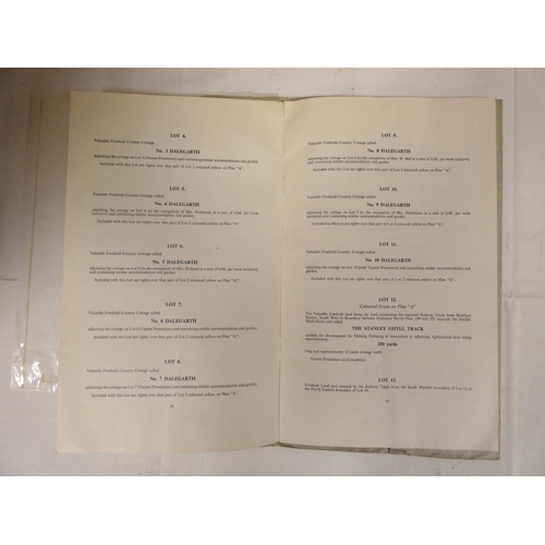 184 - Ravenglass & Eskdale Railway.  Particulars & Conditions of Sale of Freehold Proper... 