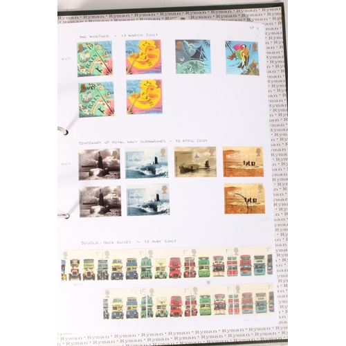 GREAT BRITAIN GB mint stamp collection spanning 20002009, estimated