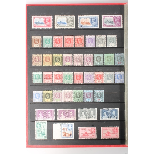 1423 - Stamp collection held in 12+ albums, mostly GREAT BRITAIN GB and COMMONWEALTH used, GB including QV ... 