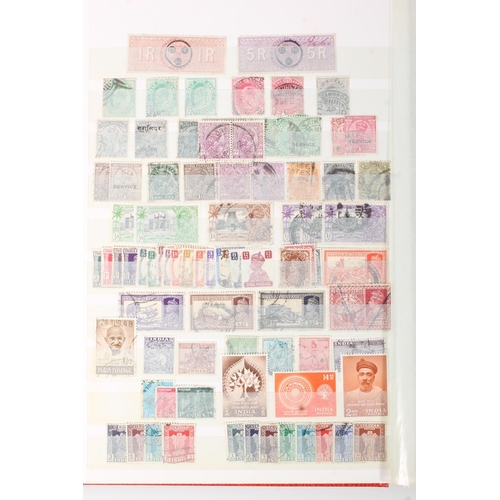 1423 - Stamp collection held in 12+ albums, mostly GREAT BRITAIN GB and COMMONWEALTH used, GB including QV ... 