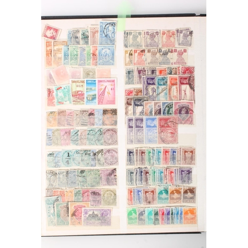 1424 - Stamp collection held across four albums to include GREAT BRITAIN GB 1964 Forth Road Bridge presenta... 
