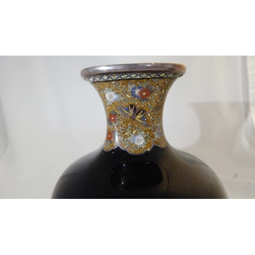 310 - Hayashi Kodenji (1831 - 1915)Fine Japanese cloisonné enamel bird tree vase, Meiji 1868 - 1912, worke... 